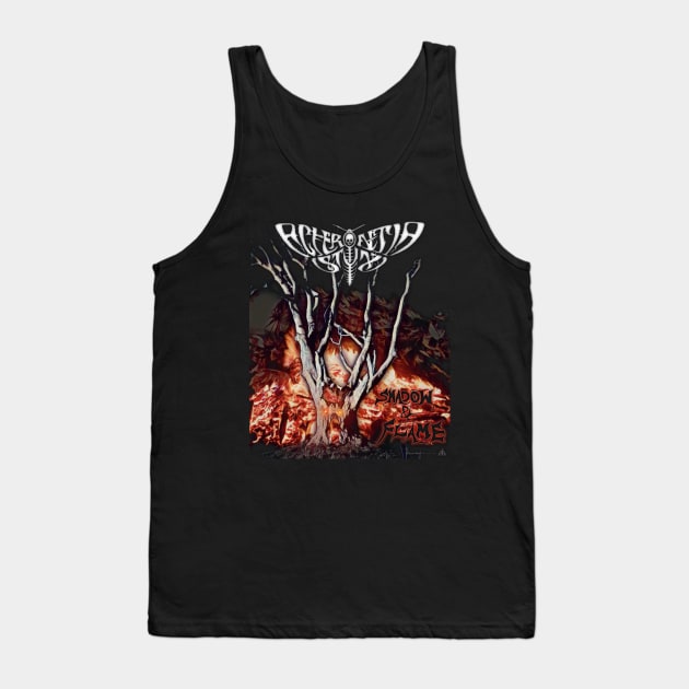 Acherontia Styx - Shadow & Flame T Shirt (New Logo) Tank Top by Dwarrowdelf Records